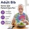 Proheal Disposable Adult Bibs Tie Back  Perfect for Seniors Painting  Eating  Tie Dye 100 Pack 100PK PH-16433H - alternate 2